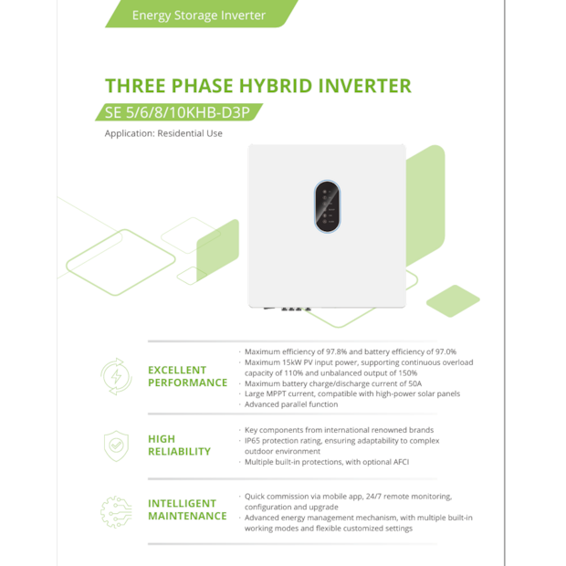 Drei Phasen Hybid Inverter